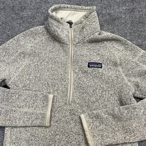 Patagonia Sweater Womens Small Gray Quarter Zip Better Sweater Fleece Pullover